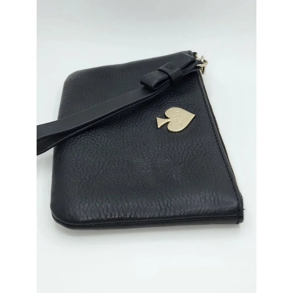 Kate‎ Spade New York L117354 Women's Black Leather Wristlet